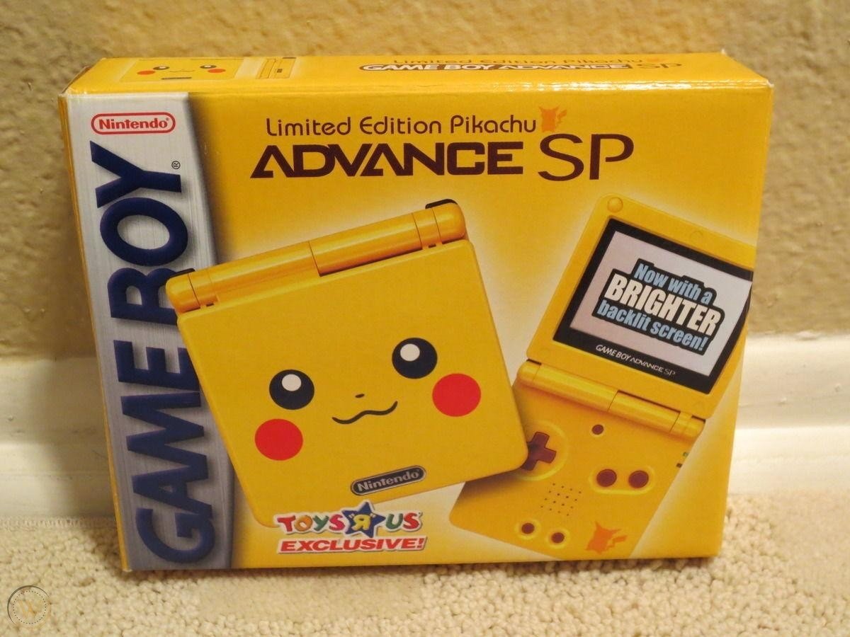 Nintendo Gameboy Advance SP Limited Edition Pikachu