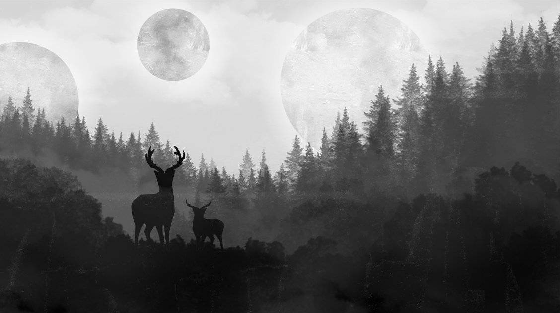 wolperndath's tweet photo. Antlers
You can message me for the full resolution!
#art #digitalart #digitalillustration #artwork #artist #deer #forest #moon #moons #tree #fantasy #blackandwhite https://t.co/ToR9PgbEbb
