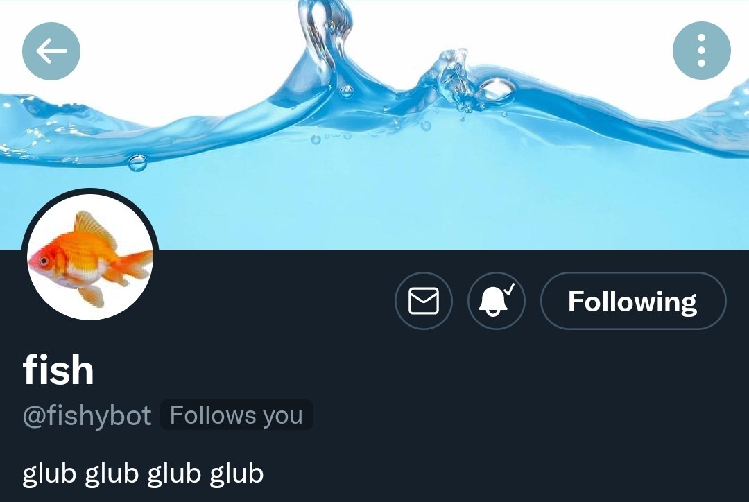 GUYS THE FISHBOT FOLLOWED ME BACK