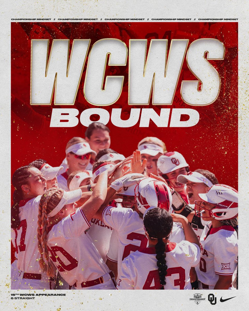 OU_Softball's tweet image. 𝐒𝐞𝐜𝐨𝐧𝐝 𝐇𝐨𝐦𝐞 🏡

#ChampionshipMindset | #RoadToWCWS