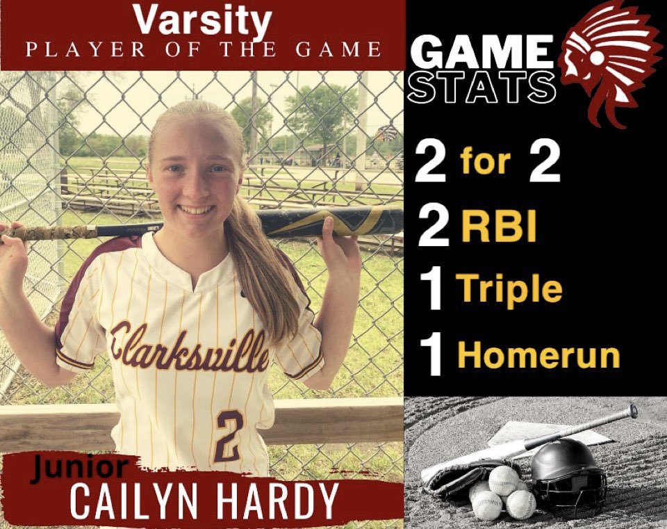 SoftballIndian's tweet photo. The Indians HAD A DAY! We beat Columbus Catholic 12-0 and Charles City 12-2.
Cailyn Hardy was our 1st POG. She hit her 1st career homerun in the first game! Jenna Myers was our second Player of the Game for being hot on the bats and catching a runner stealing! 
#WIndians https://t.co/izhtp02YgY