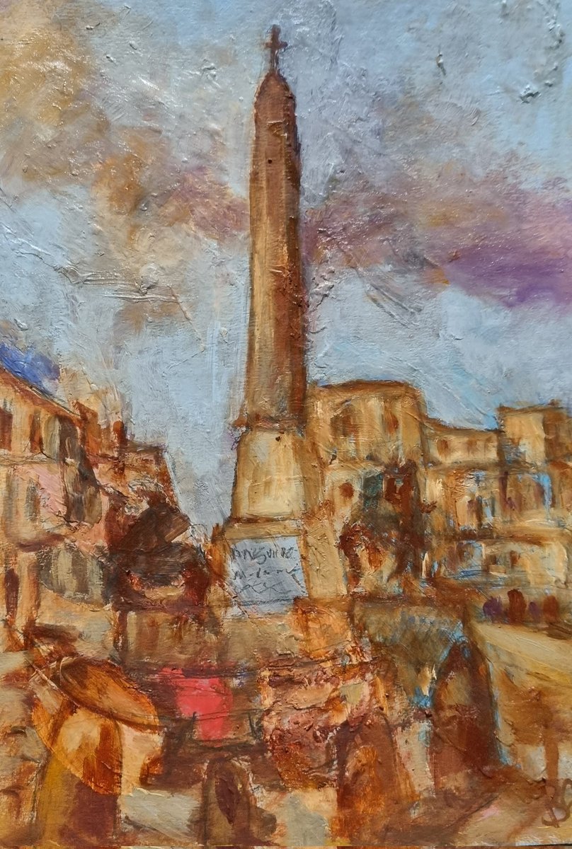 CosminBrendea's tweet photo. We think to start a new collection Vedute di Roma Monte Cavallo oil on cardboard 20x30 cm. Very soon on OpenSea. https://t.co/1XTtGDr4BO