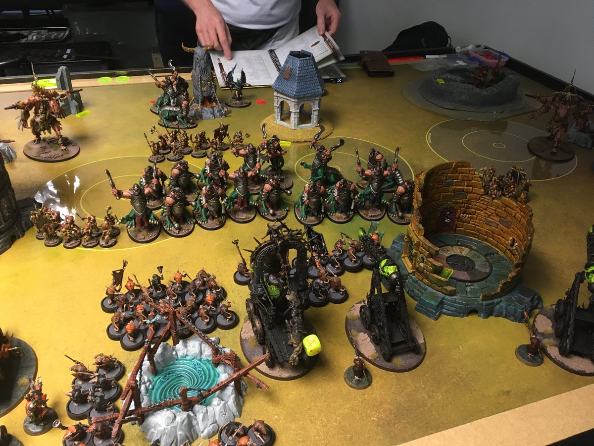 DoctorNobody11's tweet photo. Second game against a unique Beasts of Chaos force! Leaving the game with 13 to 34! Even though it’s a lose, it was great fun! https://t.co/VWPSsxQQgu