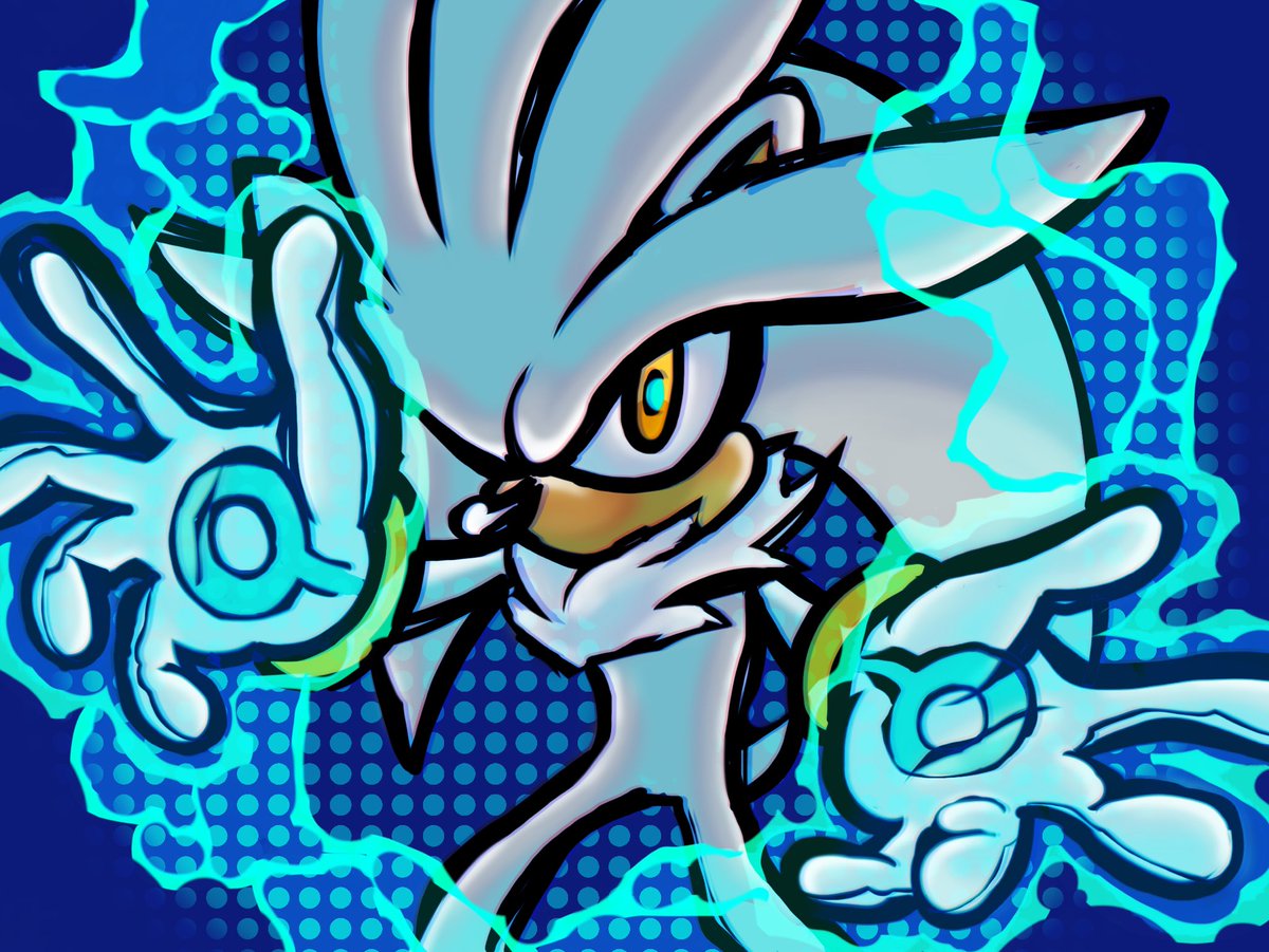 sonicbateman's tweet photo. day 6: legend #31DaysSonic #SonicTheHedgehog #SilverTheHedgehog https://t.co/PDXFimrZOc