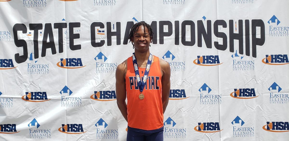 Dewayne Jonson, STATE CHAMPION! 110 m hurdles! #IndianPride!