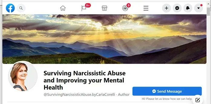 Are you on Facebook? This is my page  👇‍👇‍👇‍👇

Surviving Narcissistic Abuse and Improving your mental Health | Facebook buff.ly/3vrXJ6P