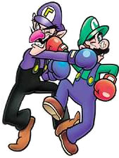 I'd be over the moon if a better quality version of this art gets discovered someday.

Game & Watch Gallery 4 is such a cool surprise appearance for Waluigi, fights Luigi with illegal moves in Boxing and gets in Mario's way in Rain Shower.

Antagonist Waluigi is always so good.