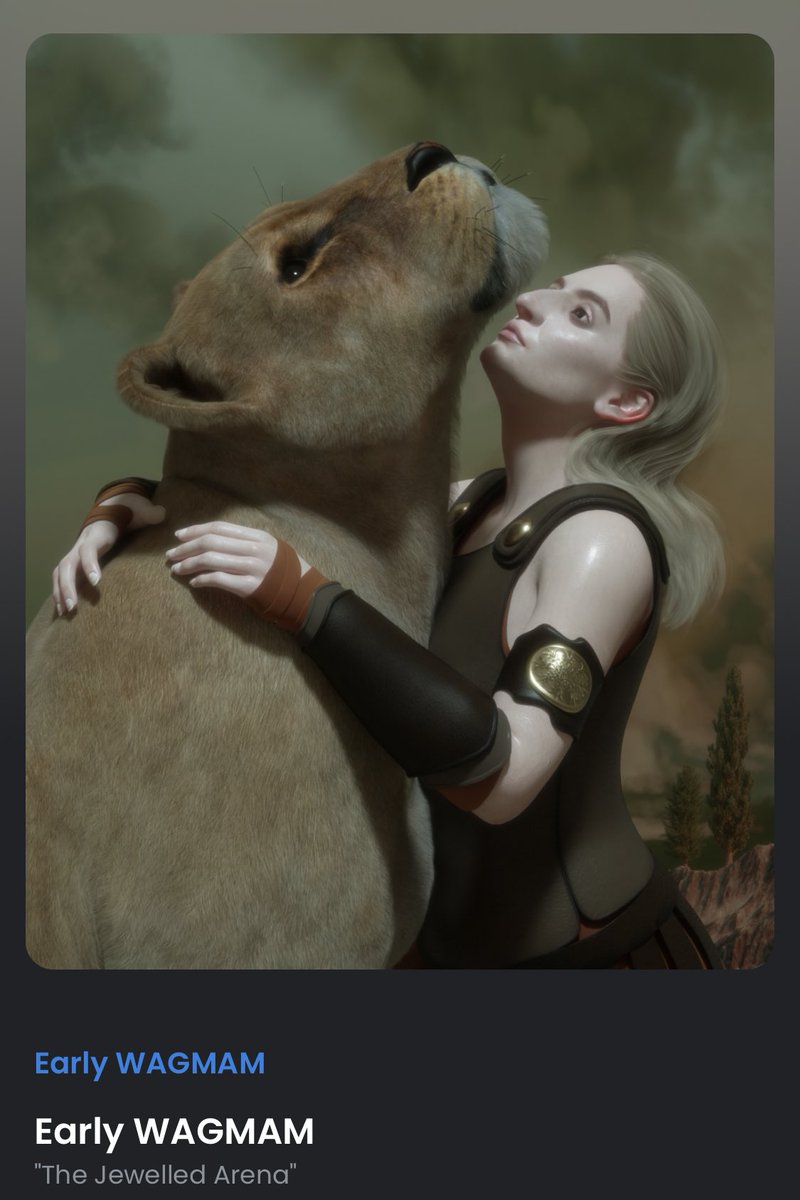 dejozer69's tweet photo. @ETHMovie so thrilled to have received the early WAGMAM NFT with the #premiere trait. Can’t wait for the film and to see you all at the premiere!!! #WAGMAM #Ethereum #ethmovie https://t.co/Zb0PWO1VJz
