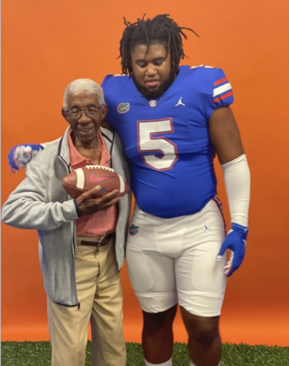 It is a blessing to have my 87 yr old great grandfather with me as I received an offer from <a href="/GatorsFB/">Florida Gators Football</a> ‼️. Thank you.