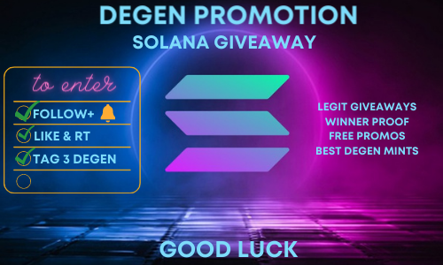 degenability's tweet photo. GN DEGENS 👌

⚡0.05 $SOL

✅Follow, Like, RT

Winner when i weak up!
#Solana #SolanaNFTs #NFTGiveaway https://t.co/mzHIaOOQx7
