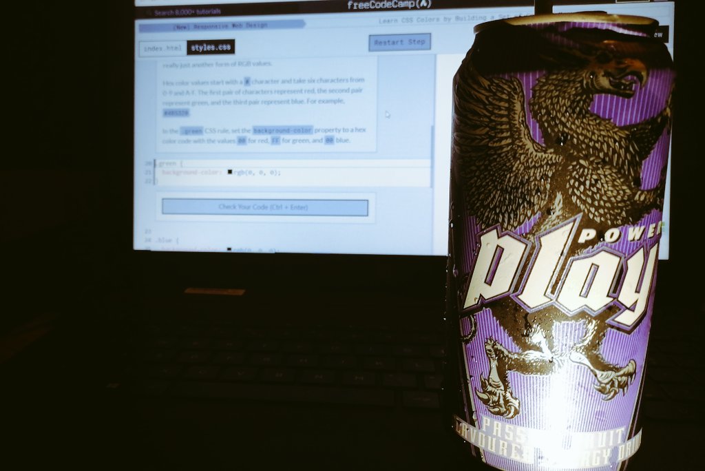 Technical_Boy03's tweet photo. Coding via @freeCodeCamp made my weekends disappear. 😂
🦾🤖🦾Sacrifice has always been the ancient way of making things happen, with a @PlayEnergyDrink of course.
#programming #100Devs #100DaysOfCode #Devslife #freeCodeCamp #progress #SADev #stylecss #softwaredevelopment https://t.co/B2MewARSPq