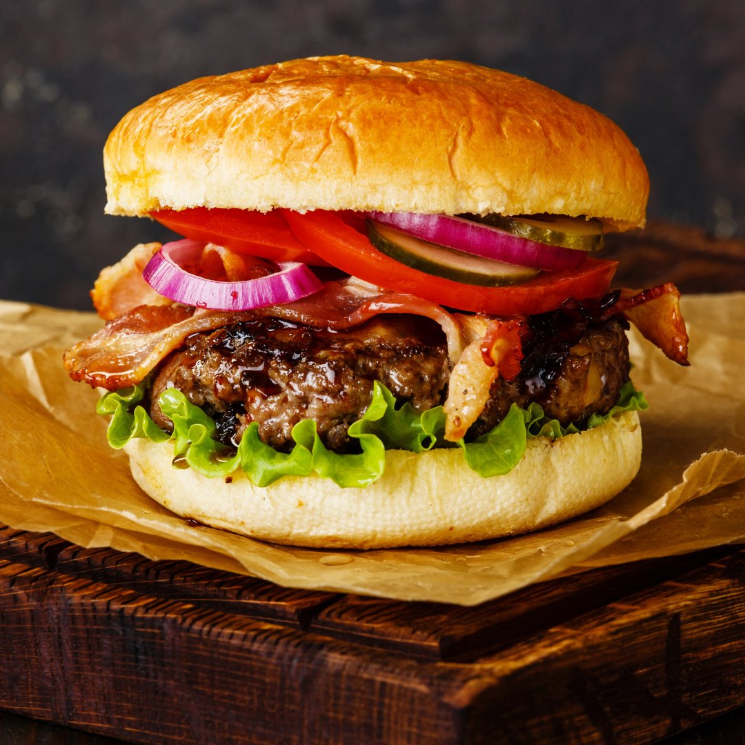 Today is #NationalHamburgerDay – not that you need an excuse! 🍔 Satisfy your craving with a juicy burger from Chicago Burger Company! 🤤 How do you top your burger? 🥬🍅