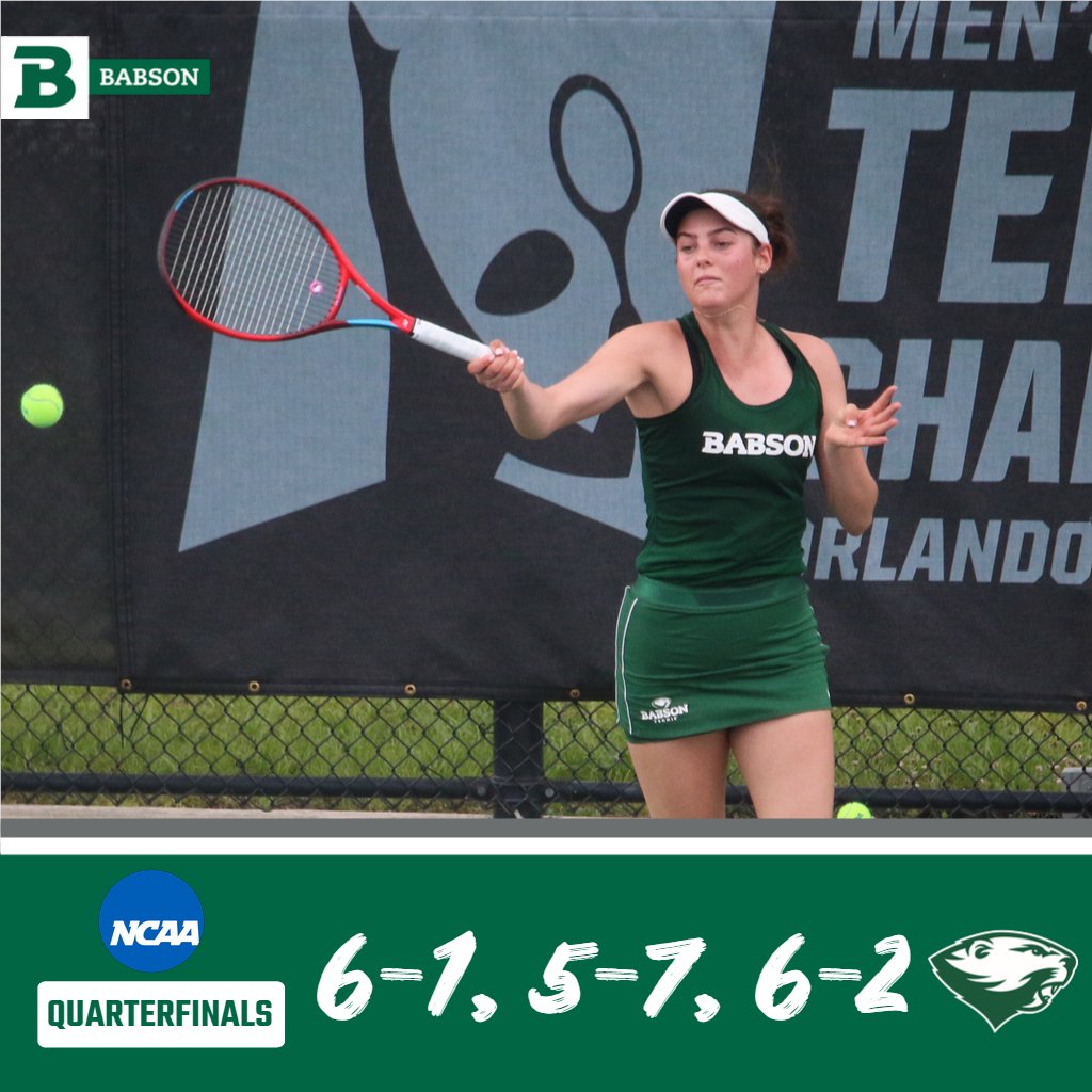Babson Athletics (@babsonathletics) on Twitter photo .<a href="/BabsonTennis/">Babson Tennis</a> first-year Olivia Soffer saw her <a href="/NCAADIII/">NCAA Division III</a> Singles Championship run end in the quarterfinals on Saturday morning as she was outlasted by defending champ Erika Ekstrand, 6-1, 5-7, 6-2. #GoBabo #d3tennis .<a href="/BabsonTennis/">Babson Tennis</a> first-year Olivia Soffer saw her <a href="/NCAADIII/">NCAA Division III</a> Singles Championship run end in the quarterfinals on Saturday morning as she was outlasted by defending champ Erika Ekstrand, 6-1, 5-7, 6-2. #GoBabo #d3tennis