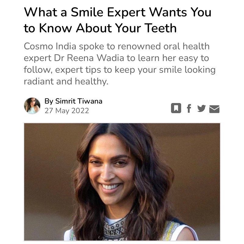 Taking the conversation global with <a href="/CosmoIndia/">Cosmopolitan India</a> revealing exactly how to build and maintain a perfect smile 🦷

#latest #press #cosmoindia #dentistrylife