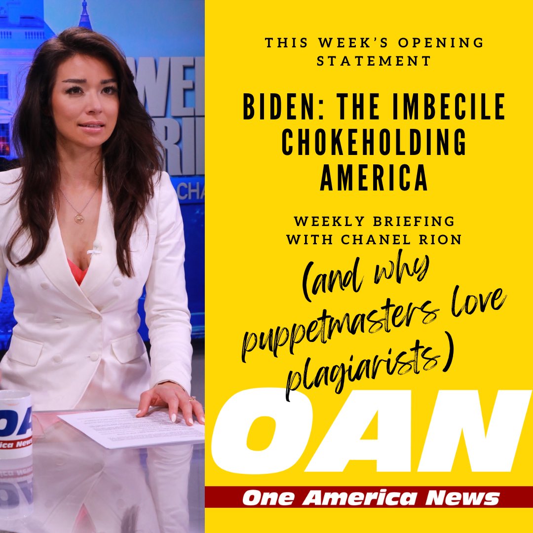 Chanel Rion OAN on Twitter: "Tune in - 2pm EST Saturday & Sunday on