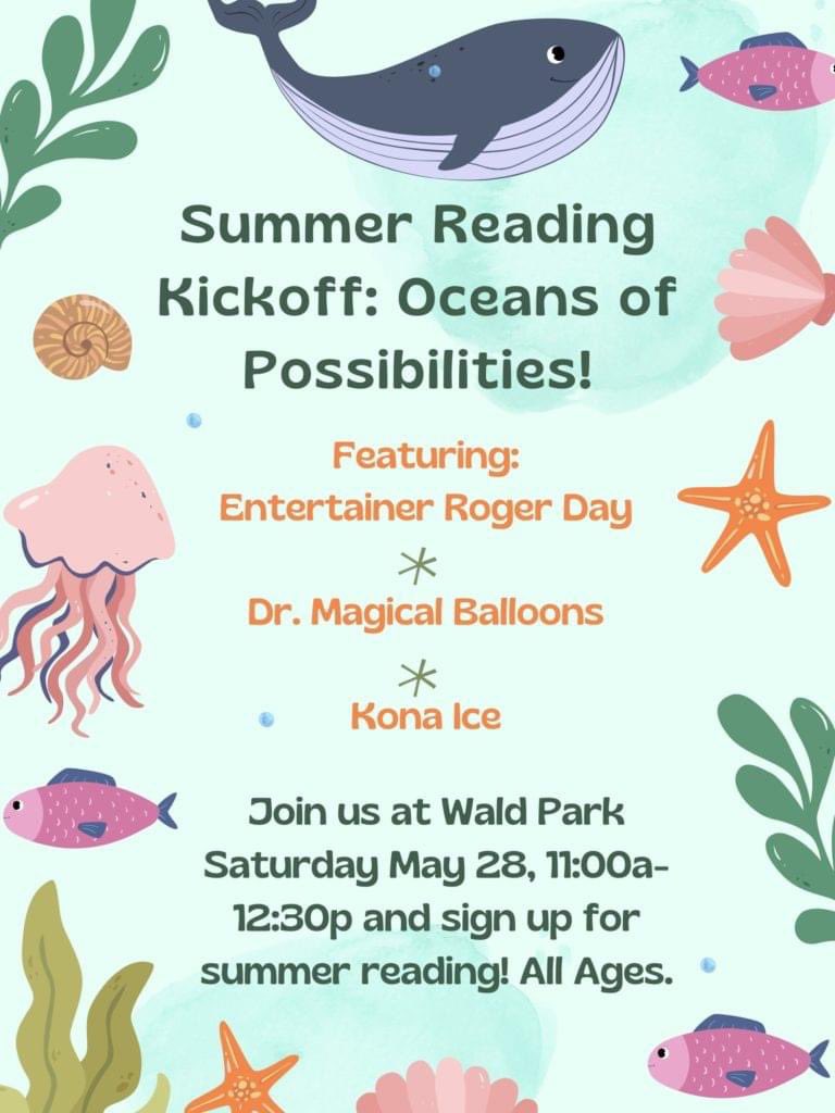 ☀️💚 It’s a BEAUTIFUL DAY in Vestavia Hills! So much is happening today, especially at Wald Park! Summer Reading 🐋🐟🌊 and the summer swim season 🤿💦 are BOTH kicking off TODAY! Don’t miss it! 🎉🎉 vhal.org/calendar