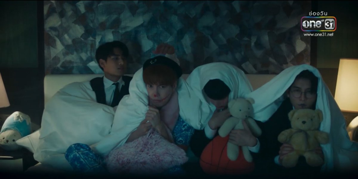 JobjaabOfficial's tweet photo. ไอพลลูกแม่ไปไหนไม่มาดูหนังผีกับแก๊ง #KinnPorscheEP8 https://t.co/8kGQEM5BKm