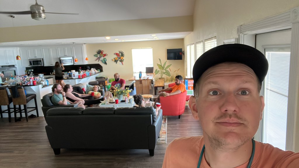 brentcarcher's tweet photo. Yes I’m listening to Beach House at a Beach House. Dare you to tell me it gets better. #PBXIII https://t.co/ytbxZsndMC