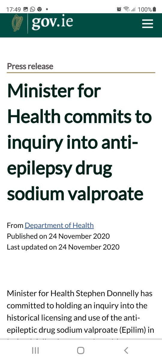 For the record #valproate #inquiry @DonnellyStephen committed to an #inquiry