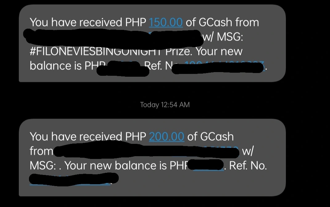 enlandzip's tweet photo. cash prize received po from @JjenNevie and @hwaaaaang!!! tysm po ulit🫶🤗

#FILONEVIESBINGONIGHT https://t.co/nOmOYRoeuZ