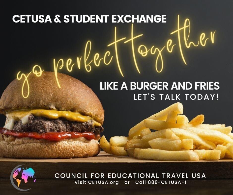 cetusa's tweet photo. Grill up some burgers and let's visit about how to become a CETUSA host family. Students will arrive in August for a school year or a school semester, so get qualified to host now.
Visit https://t.co/xA8Xjn6Nc7 or call 888-CETUSA-1.
#CETUSA  #InternationalHamburgerDay #hostfamily https://t.co/DR0ZuKY4JY