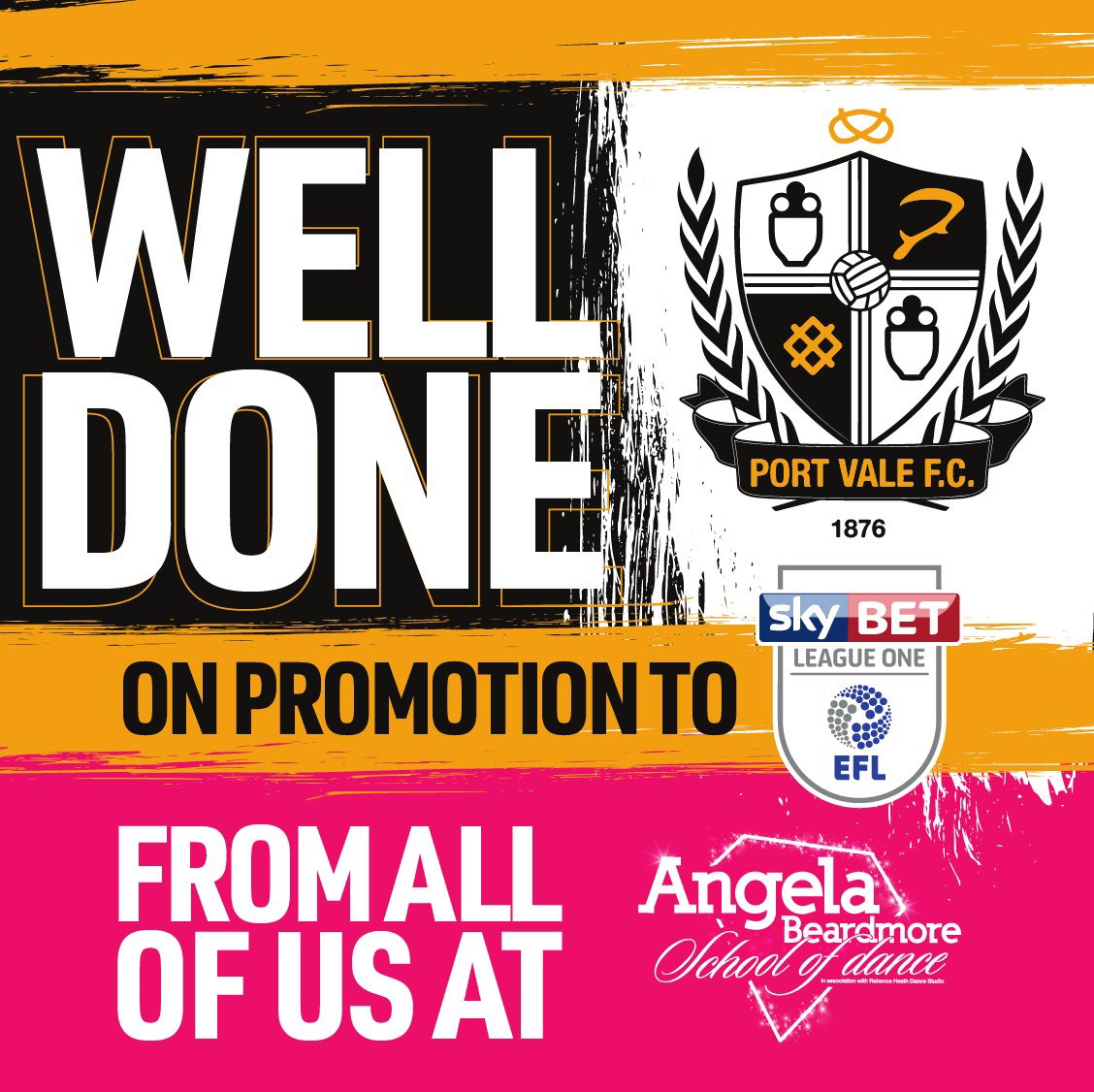 Congratulations <a href="/pvfc_carol/">Carol Shanahan</a> <a href="/OfficialPVFC/">Port Vale Football Club</a> 👏🏼🏆⬆️✅