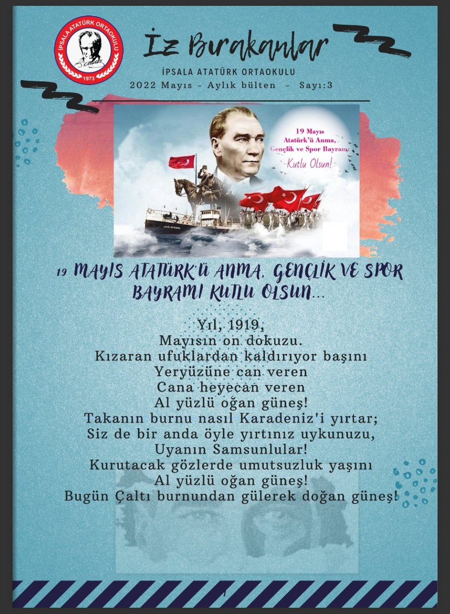 Okulumuzun Mayıs Ayı Bülteni
👇online.fliphtml5.com/sqgkc/eypw/#p=1

<a href="/Edirne_MEM/">Edirne İl Millî Eğitim Müdürlüğü</a> <a href="/Dr_Onderarpaci/">Dr. Önder ARPACI</a> <a href="/ipsalailcemem/">İpsala İlçe MEM</a> <a href="/smehmetengin/">Salih Mehmet ENGİN</a>