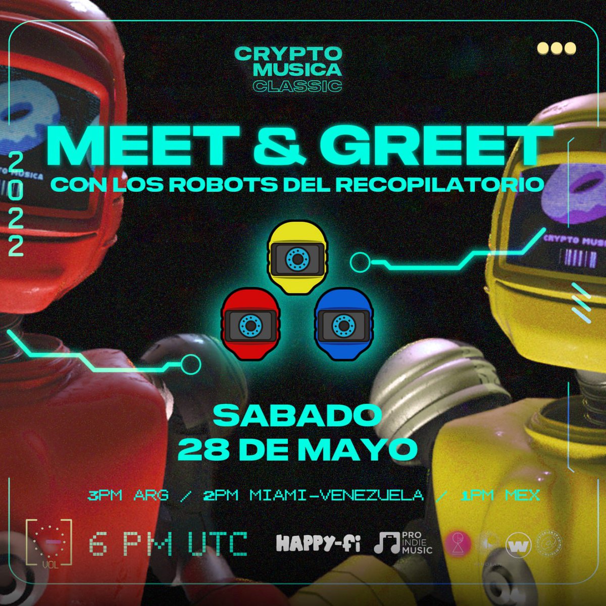 🎉 EN 1 HS NOS ENCONTRAMOS!
Por Twitter Spaces

🔴 Nuevo MTV #LATAM 📺 para la web3?

🚨NO te pierdas del GRAN ALFA que vamos a anunciar sobre <a href="/apachelasminas/">Apache</a> 🚨

Puerta de entrada:
x.com/i/spaces/1djGX…

🟢 Más notícias sobre los onboarding de los Lunes.

#musicnft #NFTs