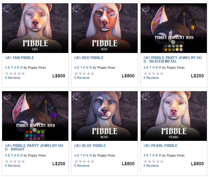 aethersight's tweet image. Pibbles are UP in the MP! The fatpack isn't up currently 'cause I forgot to make an ad image for it and it's my weekend - I'll resolve that on monday, thank you!

Get them here: marketplace.secondlife.com/stores/234149/…