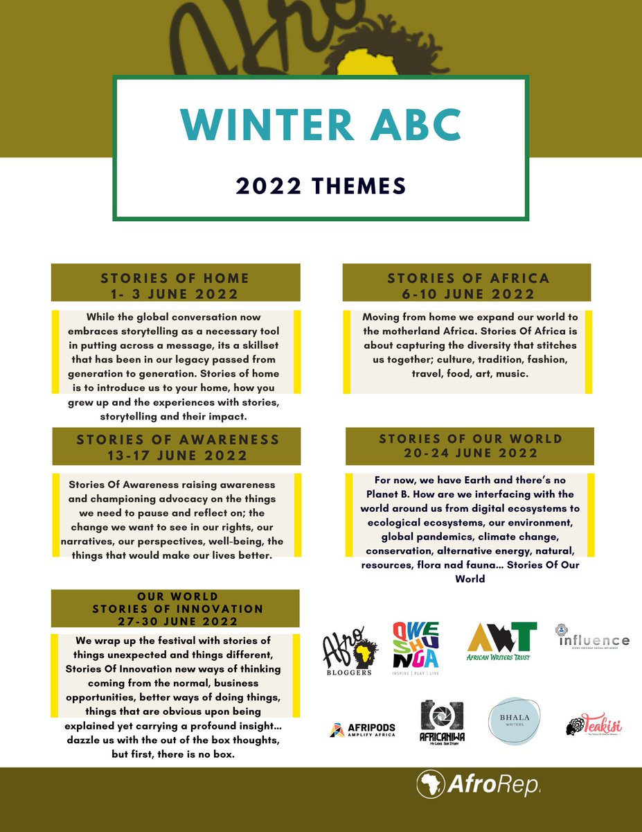 AfroBloggers's tweet image. Are you working on your #WinterABC2022 planner 
Winter African Blogging Challenge 4th edition. 

le challenge hivernal du blogging Africain
#WinterABC