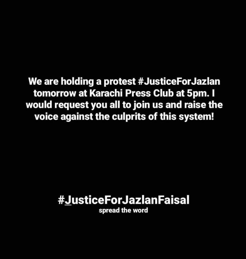 baxilaly's tweet photo. @ZakaWaqar 
#justiceforjazlan https://t.co/32n71iTGns