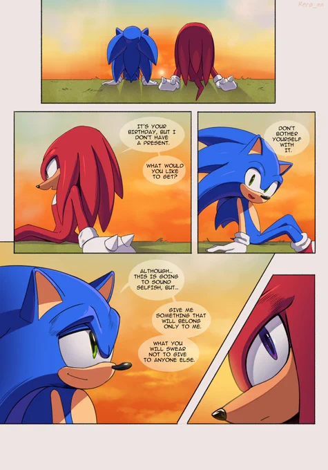 Sonic will never forget this gift
#sonknux 