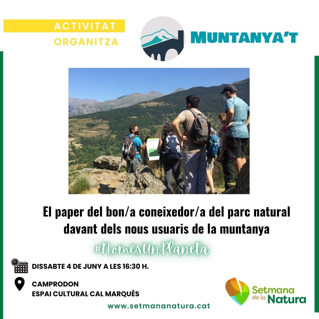 muntanyat's tweet photo. El paper del bon/a coneixedor/a del parc natural davant dels nous usuaris de la muntanya, amb Xavier Bachero. Camprodon, 04-jun-2022. #muntanyat  #muntanyat2022 #SetmanaNatura @SetmanaNatura  @CEAAltTer @parcscat @ajcamprodon https://t.co/97ZGLdiSOk