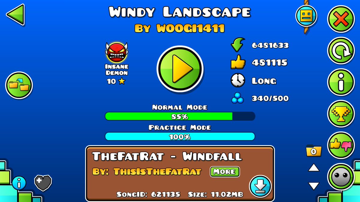 Windy Landscape progress #2 (I also got 79 and 82 before). Yeah a player, who can beat this level anytime.