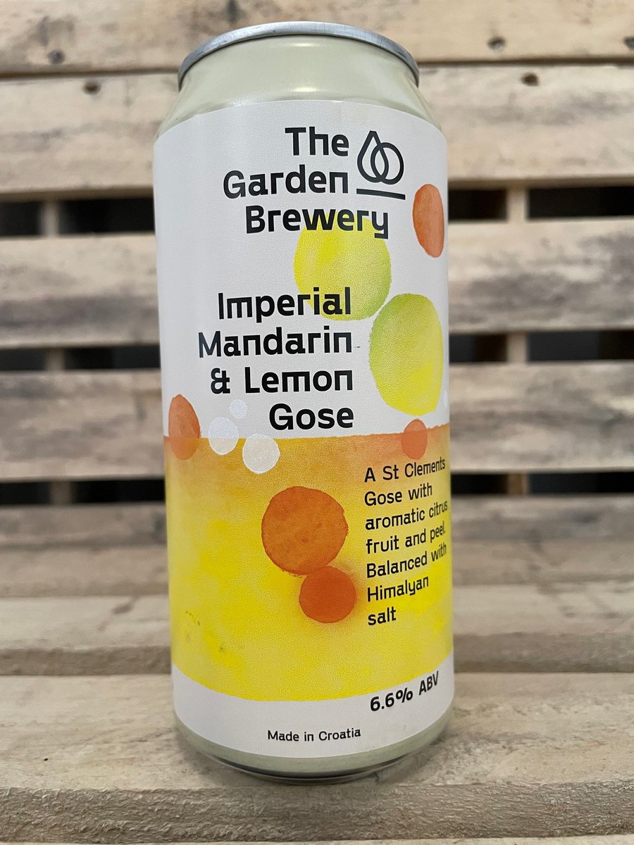 BierCaB's tweet photo. En nuestro #Tap19

The Garden Brewery Imperial Mandarin &amp; Lemon Gose
Perfecta para una tarde calurosa. 

#Gose #sour #biercab https://t.co/4M6Q8HslOU