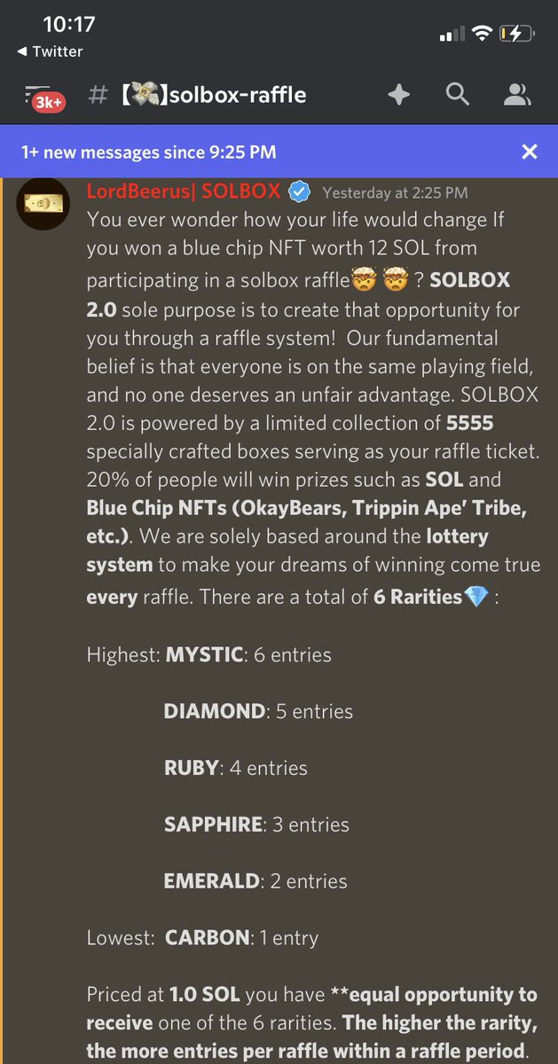 If you haven’t heard of @SOLBOX_NFT yet then you’re missing out

Come check us out and see what we have brewing

Who doesn’t like winning raffles worth 10+ sol?