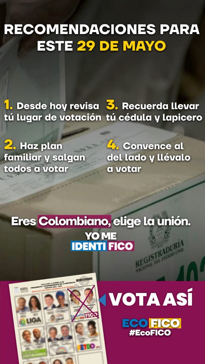 uribeu's tweet photo. @FicoGutierrez #ECOFICO #FicoPresidenteEnPrimeraVuelta #VoyConFederico #FedericoEsColombia https://t.co/DWMglMj4On
