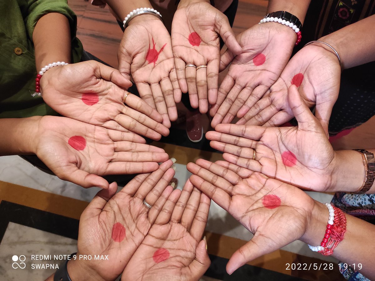 Mswapnanjali's tweet photo. Yeah it's our day 😊
Celebrated Menstruration Hygiene Day❣️
#Odisha #MenstrualHygieneDay2022 #Reportingtime https://t.co/aTL9BhLYiw