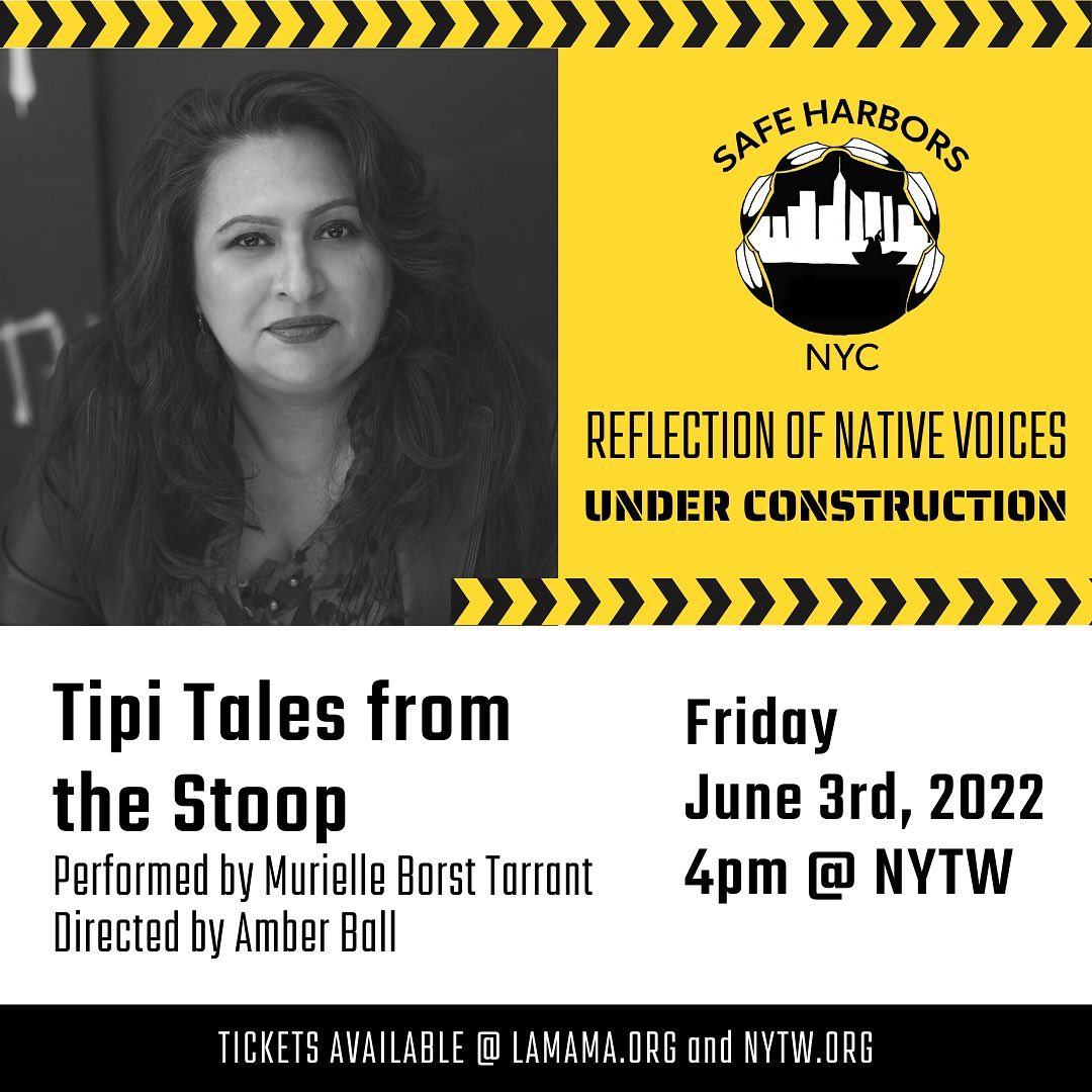 LaMaMaETC's tweet image. The third annual Reflections of Native Voices Festival presents three solo workshopped pieces to be featured and showcased by Murielle Borst-Tarrant (Kuna/Rappahannock), Nic Billey (Choctaw), and Henu Josephine Tarrant (Kuna/Rappahannock, Hopi, Ho-Chunk).