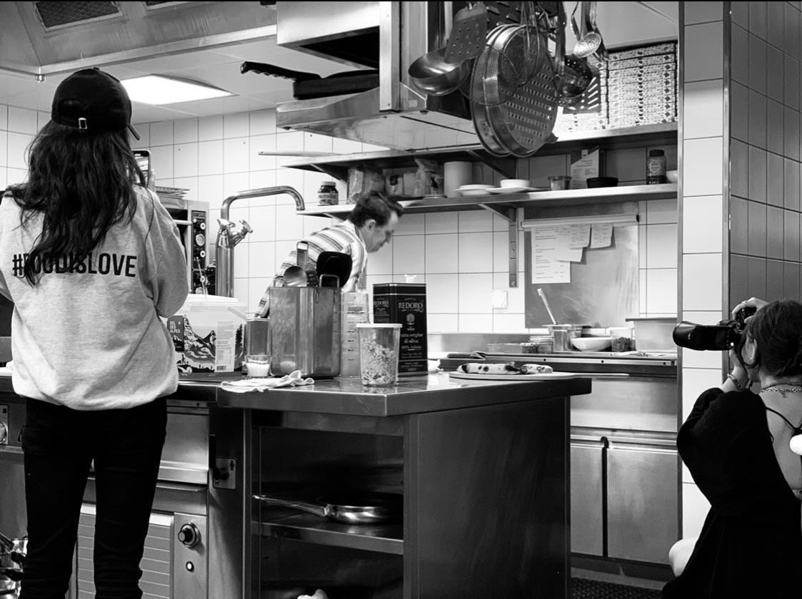 LukeBeckCG's tweet photo. Some BTS from yesterday @Essgobar 

#FoodisLove https://t.co/NrUO42rUQk