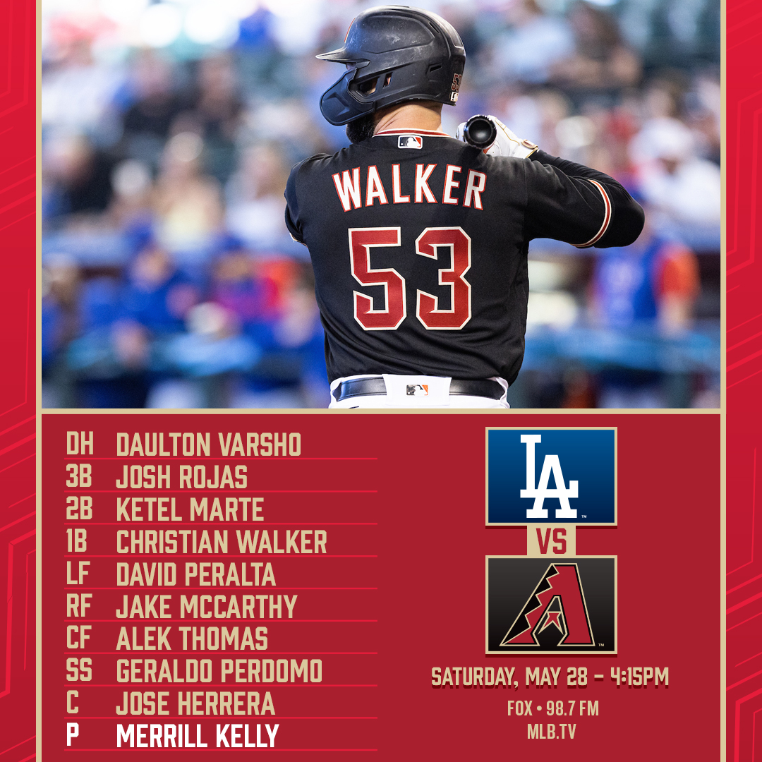 Arizona Diamondbacks on Twitter "Update to the Dbacks lineup Pavin