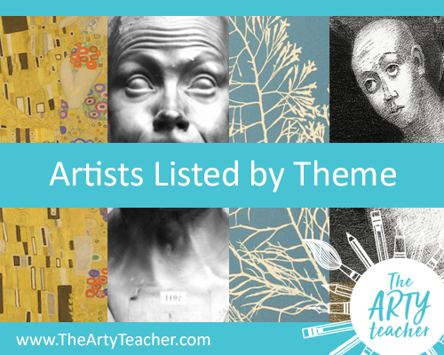 ArtyTeacher's tweet photo. Artists listed by theme - an enormous list of artists grouped by theme! So useful! #artteacher #highschoolart #arted https://t.co/d9OQGYmPim https://t.co/HcTGfo0Lah