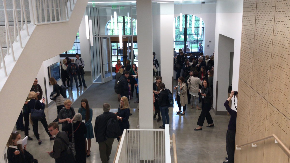 Tea and talk during our Saturday morning break - one panel down, three to go, plus our grad student lunch sponsored by <a href="/IUREEI/">Robert F. Byrnes REEI</a>, our Baltic-Taiwan plenary, and a reception sponsored by <a href="/BAFFScholarship/">BAFF Scholarship</a>! #AABS2022