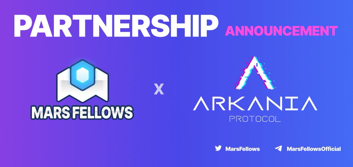🔥We’re thrilled to announce that #MarsFellows will be launched on #Arkania 🚀🎉

👉🏻 Here is the guide on how to participate in #IDO:
arkaniaprotocol.gitbook.io/arkania-protoc…

💎Here are more details medium.com/@marsfellows/m…

Stay tuned and join #MarsFellows #Metaverse💪
#IDO #MAF #ANIA #Launchpad