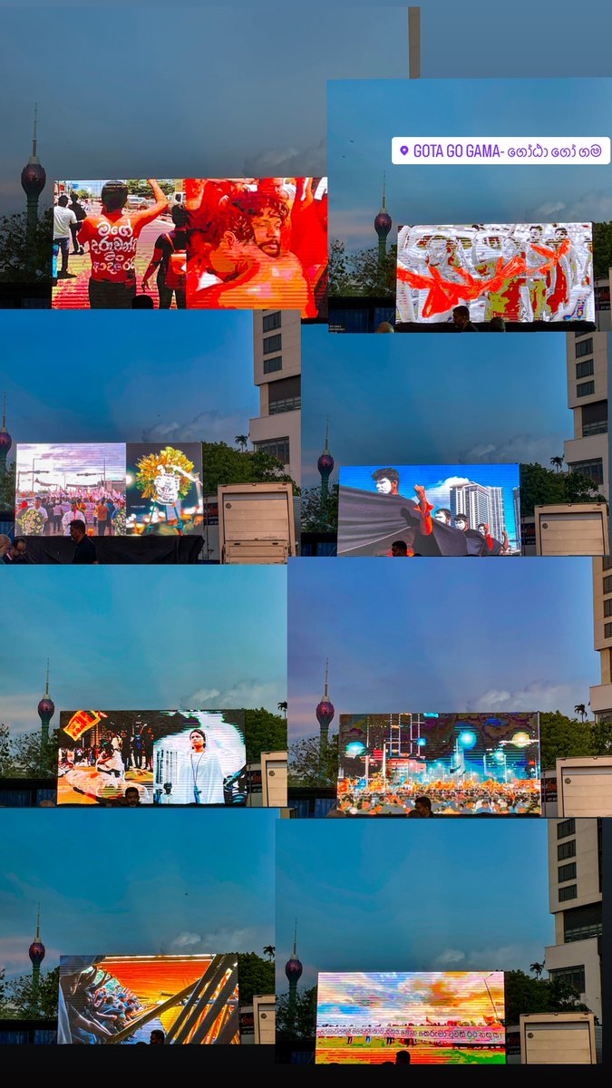 Imalka29566618's tweet photo. Gotagogama marks 50 days demanding change through peaceful protests🪧🇱🇰 #SriLanka #SriLankaProtests #SriLankaCrisis #GotaGoGama #gotago #GotaGoHome #rajapaksasgohome #lka #politicalcrisis #SriLankaEconomicCrisis https://t.co/hZz7ey5VXm