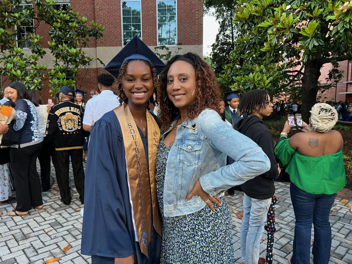SRHS_girlsbball's tweet photo. And just like that...she's a GRADUATE! The past 4 years have flown by (at least for me π) and I am going to truly miss this young lady! She has left her mark on Southeast Raleigh and I can't wait to see the great things she will accomplish at ECU! ππ ππ #myBobs #bulldogpride https://t.co/1Pr5iRebFz