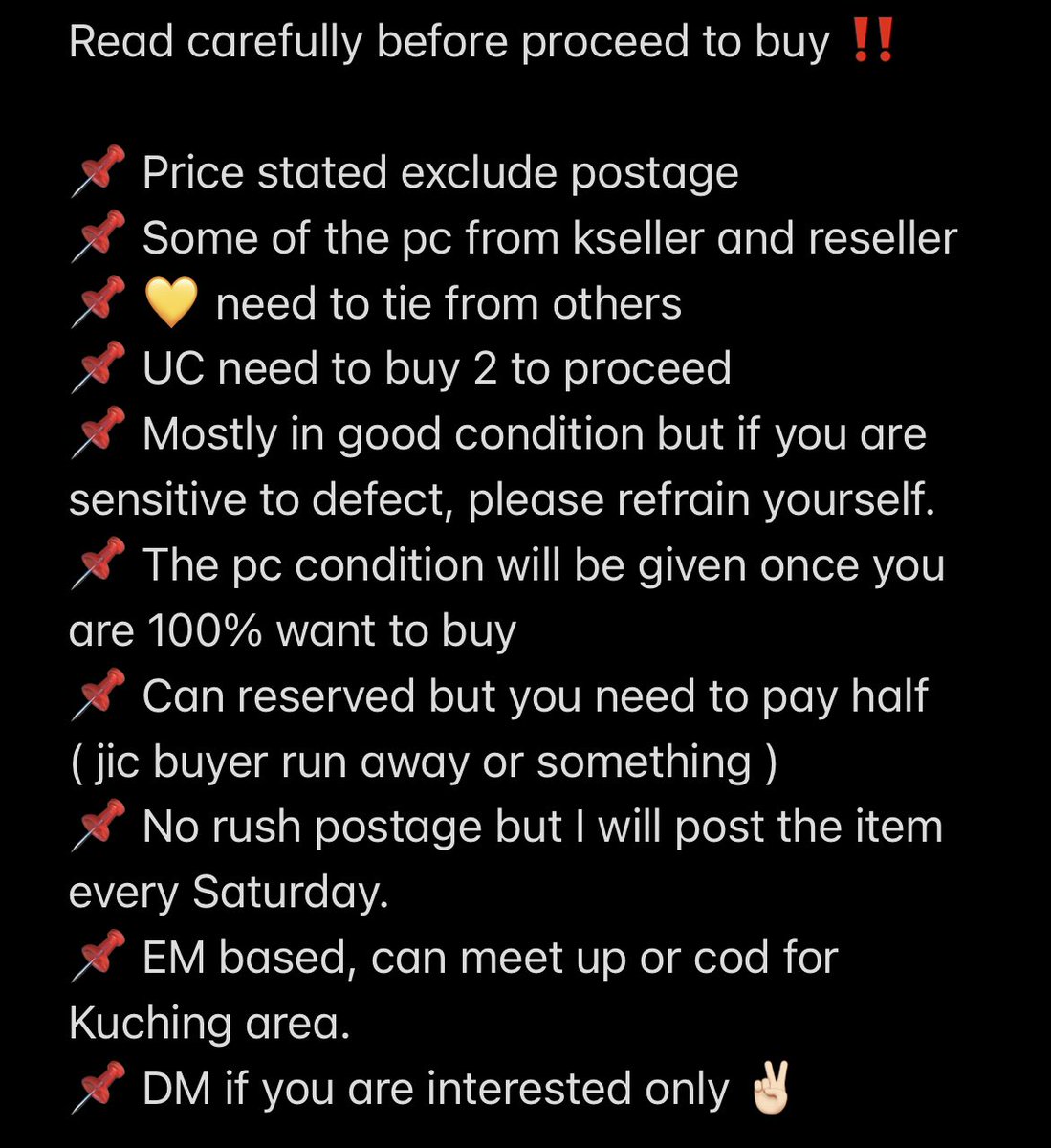 scnflcwcr_'s tweet photo. WTS 🇲🇾

 🌱 Refrain yourself from buying if you are sensitive with defects
🌱 💛 need to tie , atleast 2 pc
🌱 Uc need to buy 2 to proceed 
🌱 DM if interested only

tags jeno mark taeil haechan taeyong  jaehyun shotaro jisung ten hendery renjun jungwoo 

#pasarNCT #pasarNCTmy https://t.co/Gf63jxMcQ9