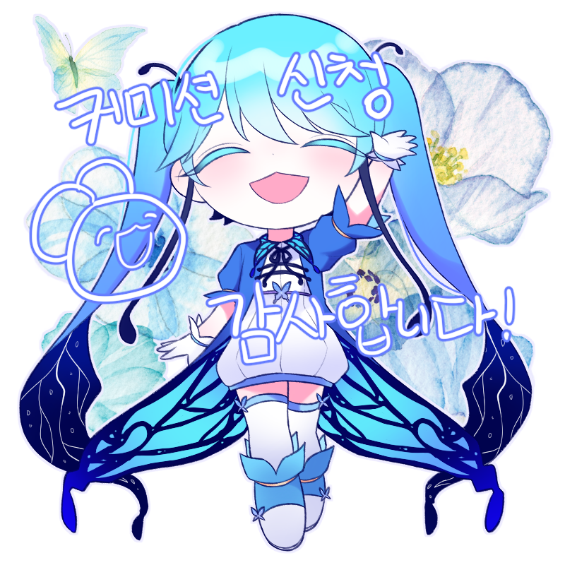 chamzzi_CM's tweet photo. 💙SD 커미션 작업했습니다, 감사합니다~!🦋 https://t.co/mYZ39h4iDs