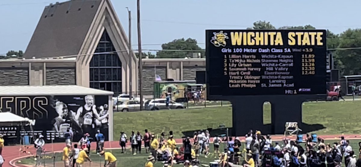 And your KSHSAA 5A State Girls 100 yd Champion is…