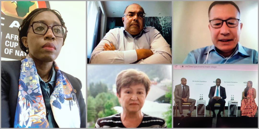 ECA_OFFICIAL's tweet photo. At the 2022@Mo_IbrahimFdn Governance Forum #IGW, @SongweVera @KGeorgieva @UNenvoyMM #Jin-YongCai #Barkha Mossae @Nasi_R #SamailuZubairu discuss ‘The Road to COP27: Making Africa’s Case in the Climate Debate-Africa’s assets are key for a global sustainable future.’ https://t.co/V67ruGQBxA